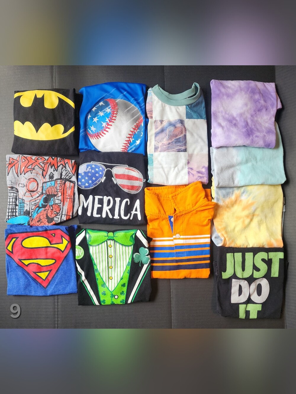 Boys Short Sleeve T-Shirt Lot of 12 (Size 6-7)